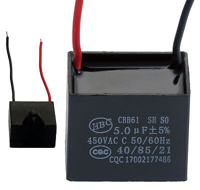 LIMMC Condensatore di avviamento per Motore Universale 1PCS 450V AC 50 16UF 60Hz con Cavo 