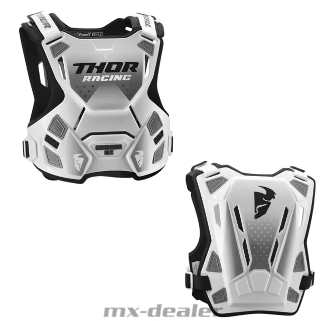 Thor Guardian MX Roost Brustpanzer Brustschutz Weiß MX Enduro Motocross Quad