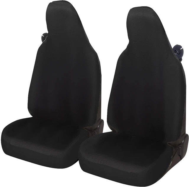 Coprisedili Auto Per Smart Fortwo 450 (1998-2006) – Ecopelle Grigia E Tessuto Bicolore Grigio/Nero - 4
