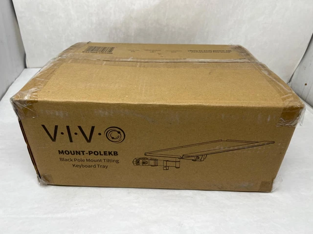 VIVO Steel Universal Full Motion Pole Mount, 26 Inch Keyboard Tray Mount-POLEKB