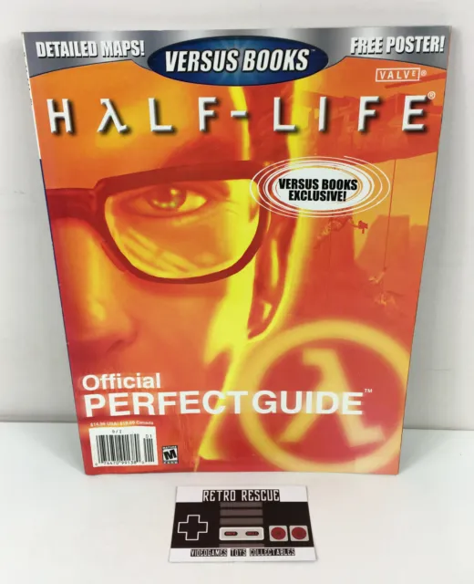 Half-Life Official Perfect Guide Strategy Versus Books PC Game + NEW Poster