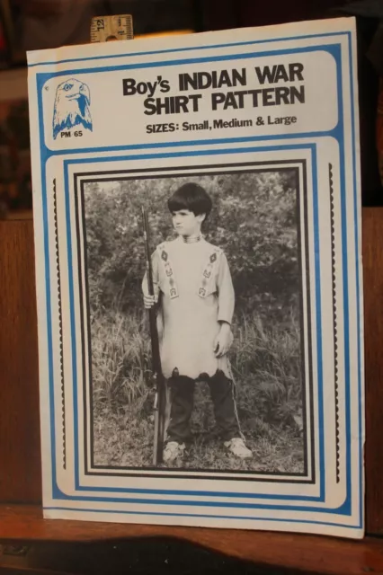 Vintage Tandy Leather Boy's Indian War Shirt Pattern