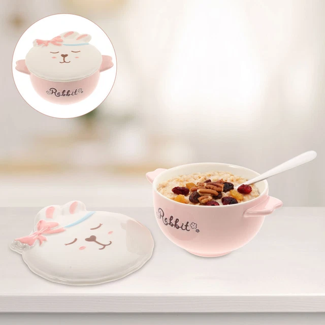 KitchenTour - Set di 4 ciotole per zuppa in ceramica, grandi e resistenti, 20 cm, lavabili in lavastoviglie e adatti al microonde