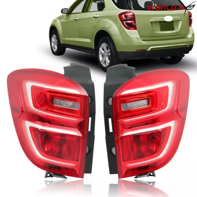 Tail Light Fit For 2016-17 Chevrolet Equinox Halogen Clear Rear Left+Right Side