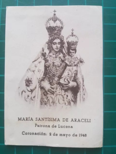 1948 Recuerdo Coronación de María Santísima de Araceli (Lucena)
