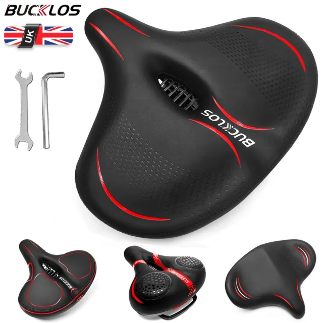 Cruise Bike Wide Big Bum Soft Comfort Saddle Bicycle Seat  Oversize Cushion Pad