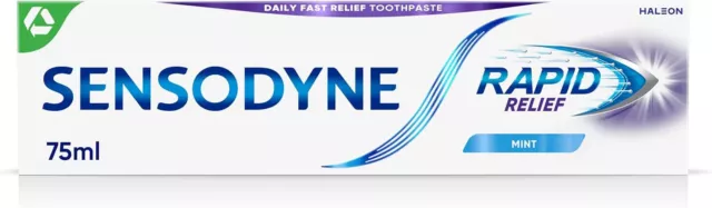 Sensodyne Rapid Relief mint Sensitive Toothpaste 75ml