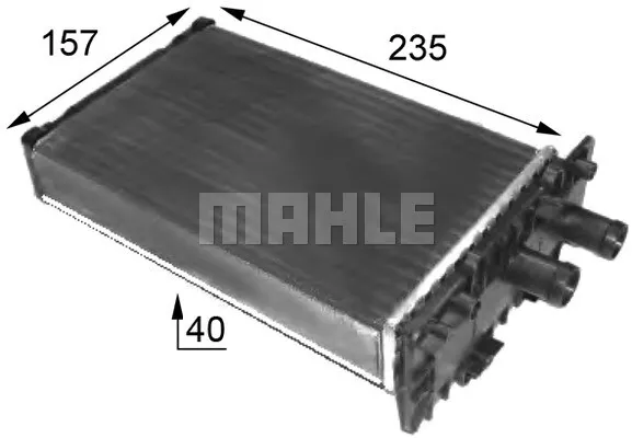 Heat Exchanger, Interior Heating Mahle Ah 48 000S Centre For Vw