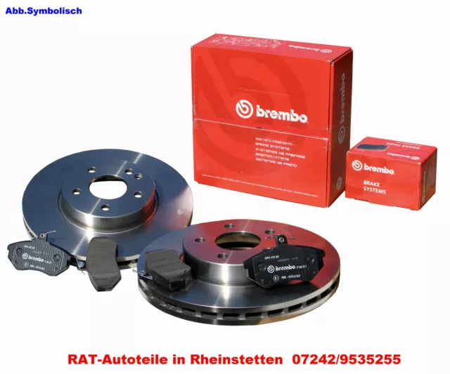 Brembo  Bremsscheiben 2x281mm-VA-CHRYSLER Voyager IV(RG), DODGE Caravan III (RG)