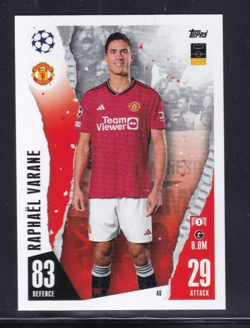 Topps Match Attax Calcio 2023/2024 Manchester United Varane 48