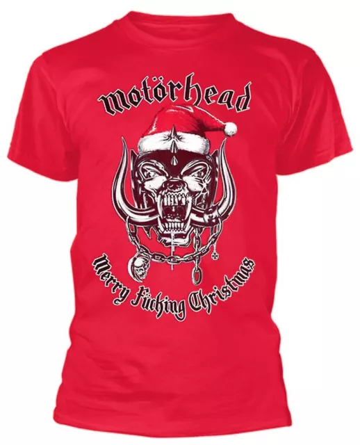 Motorhead 'Christmas 2017' (Rouge) T-Shirt - NOUVEAU ET OFFICIEL!