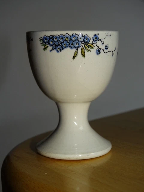 1 Ancien  Coquetier En Faience Sarreguemines Modele Obernai