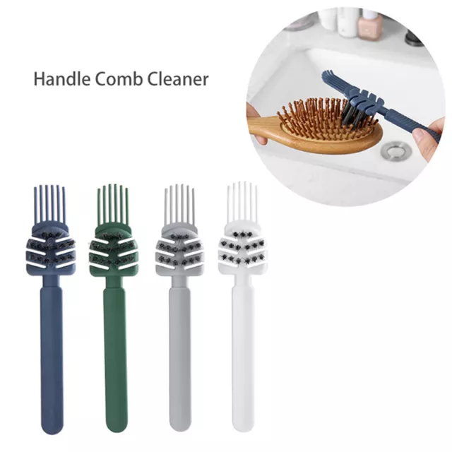 Cepillo de limpieza de peine de cabello mango de plástico herramienta limpiador de peine hogar Sa'UL
