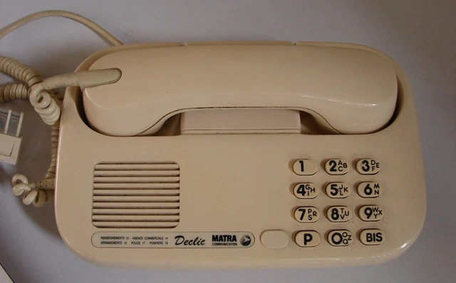 Téléphone Fixe Matra Communication Contact Ambiance - 1987 - France - Occasion