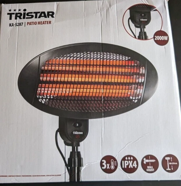 Wand-Heizstrahler 2000W Terrassenstrahler Wärmestrahler Infrarotstrahler 3 Stufe