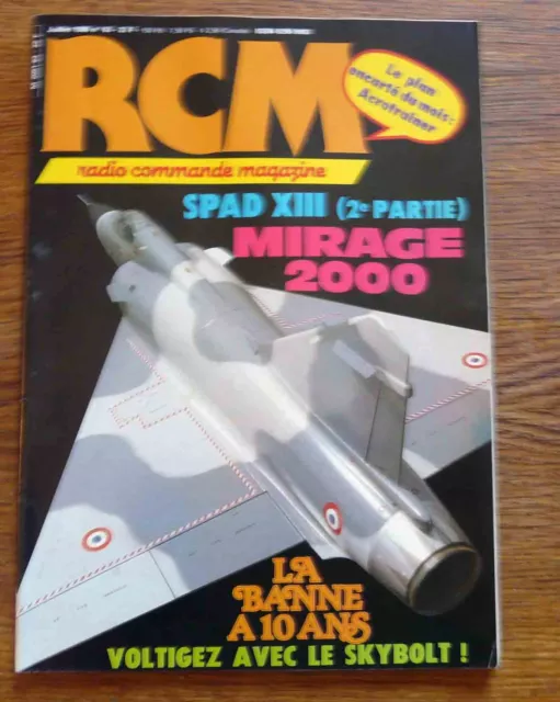 Aéromodelisme R C M RADIO COMMANDE MAGAZINE n° 63 plan encarté Acrotrainer