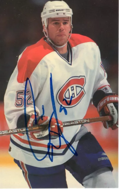 Craig Rivet Montreal Canadiens Autographed 3.5x5.5" Postcard