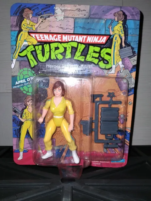 1988 Playmates Teenage Mutant Ninja Turtles April O'neil Unpunched Moc