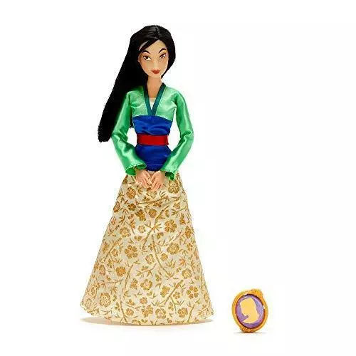 Neu Disney Store Prinzessin Mulan Klassisch Puppe 28cm Hoch & Clip Auf Pendel