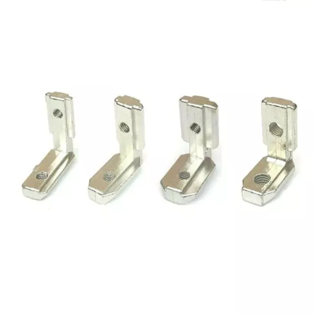 T Slot L Shape Corner Connector Joint Brackets with Screws for Aluminum Profiles