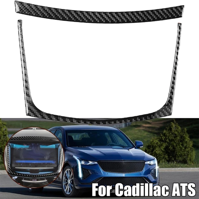 Insert De Calandre Fibre De Carbone Pour Cadillac ATS-V 2016-2019 - Neuf, Clip-on