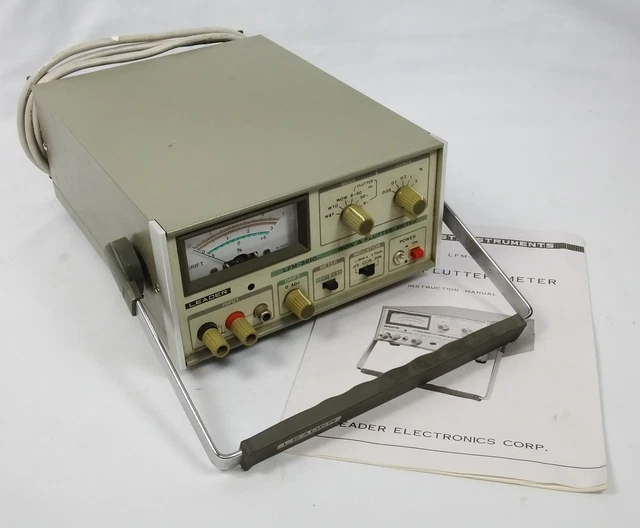 LEADER LFM-36A Wow & Flutter Meter Untested | eBay