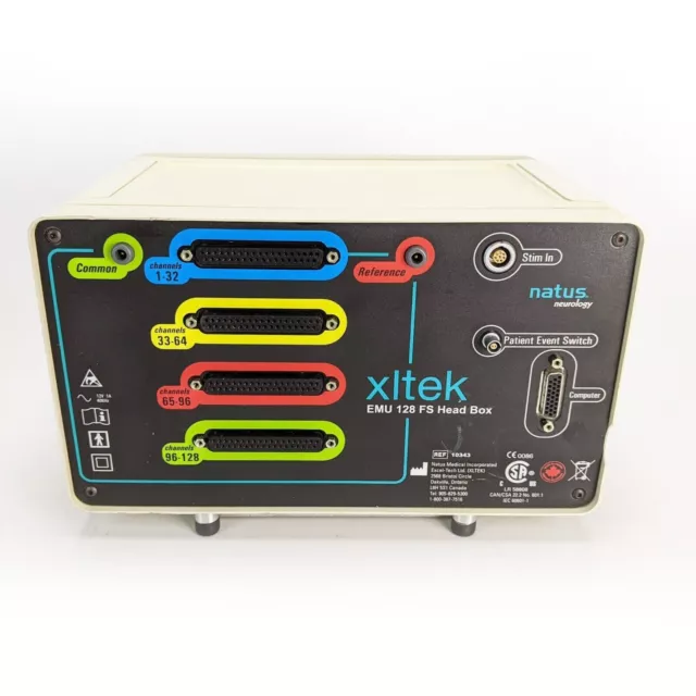 Natus Neurology XLTEK EMU 128 FS Head Box (Amp) Ref 10343 - Warranty!
