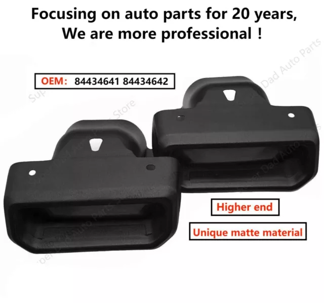 20192024 CHEVY SILVERADO / GMC Sierra Exhaust Tips / Bezels Black