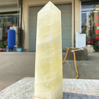 1.76LB Natural Citrine Smoky Crystal Obelisk Topaz Quartz Pillars Healing