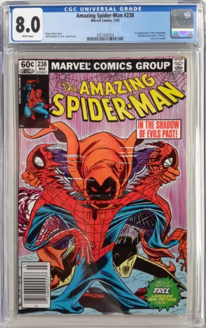 🕸Amazing Spider-Man #238 Cgc 8.0*1983, Marvel*1St App. Of Hobgoblin*Newsstand🕷
