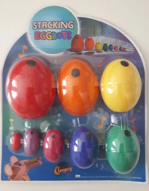 CBEEBIES CLANGERS STACKING eggbots egg bots toys figures