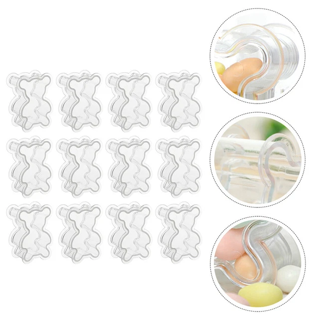 6 pz scatola caramelle p.s mini contenitore in plastica trasparente
