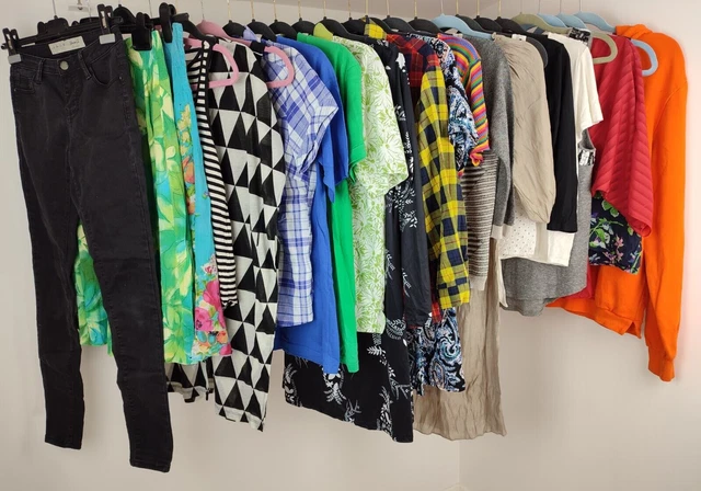 JOB LOT/BUNDLE Size XS/S/6/8/10 CLOTHES X 22 Items, Good Used Condition