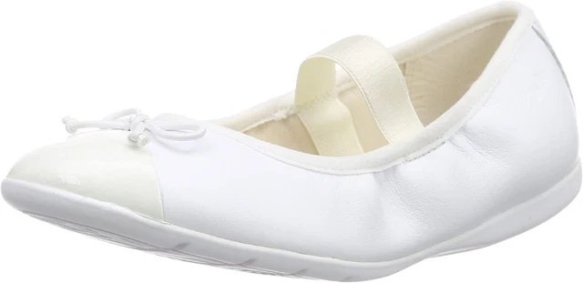 Clarks dance puff inf ballerine ragazze pelle bianca