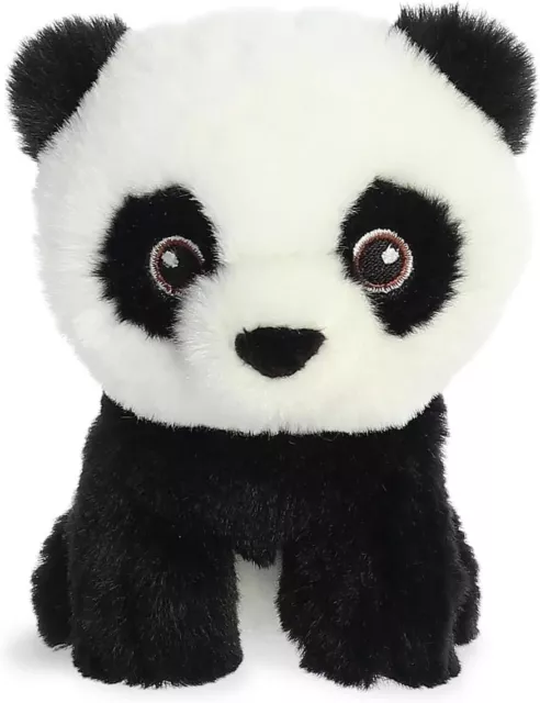 Aurora, 35070, Eco Nation Mini Panda, 5In, Soft Toy, Black & White