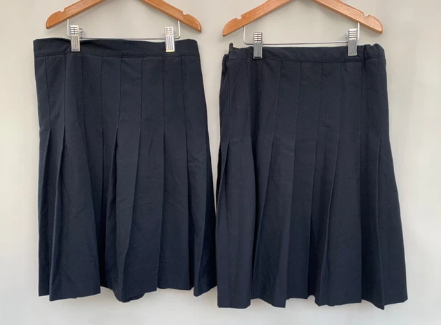 Girls Bundle school uniform skirts age 11-12 years pleated David Luke 70”