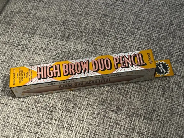 Benefit High Brow Duo Highlighting Pencil Almond Cream Honey Glow 2.8g New