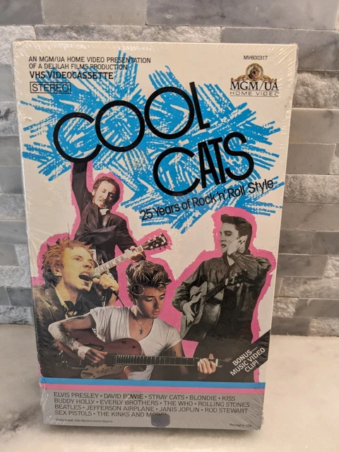 COOL CATS 25 Years Of Rock 'N' Roll Style (1984)VHS: MGM Bowie Sex