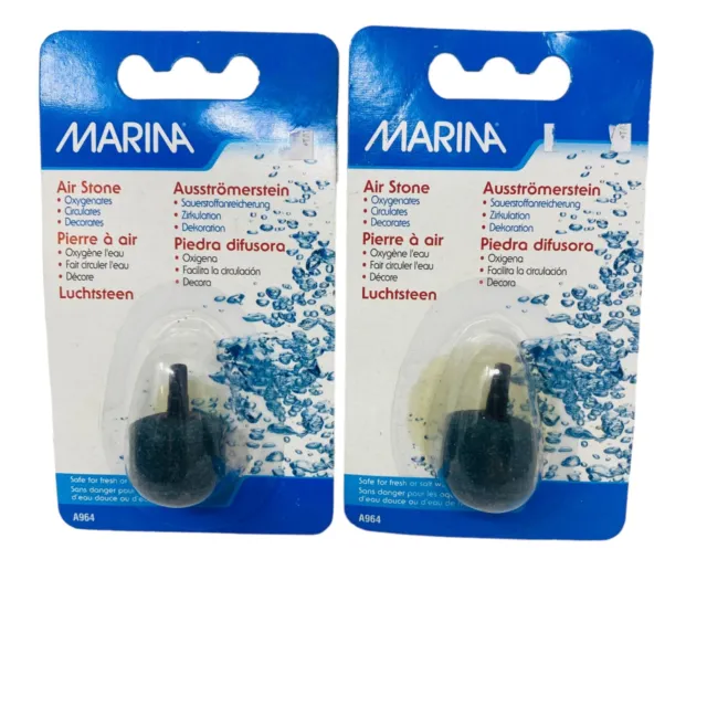 Marina Elite Acqua 2.2cm Fizzz Rotondo Acquario Aria Pietra Parte A964 (2 Pacco)