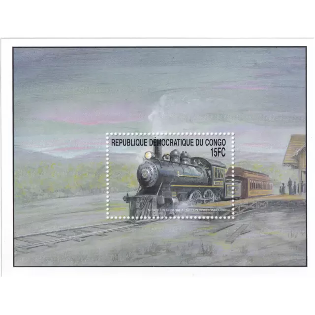 Congo, Dr 2001 - Locomotives from Around the World - Mint/NH
