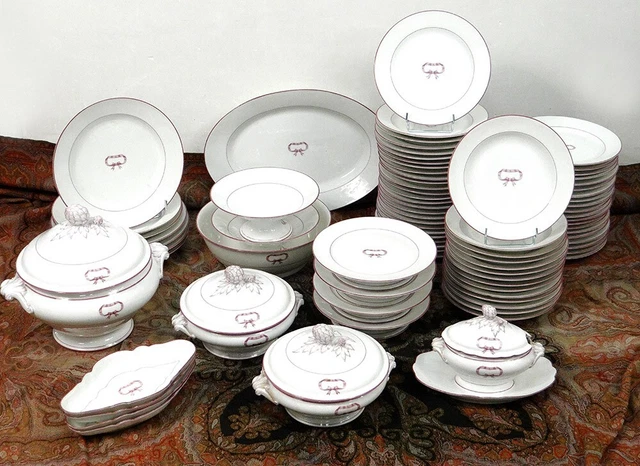 Dinette En Porcelaine Dure Service De Vaisselle 11 Pieces Lg & Cie