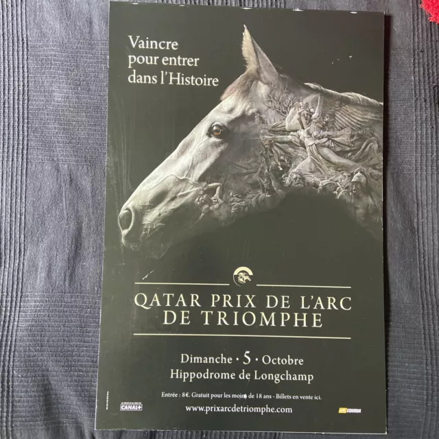 Affiche Prix Arc De Triomphe Qatar Chevaux
