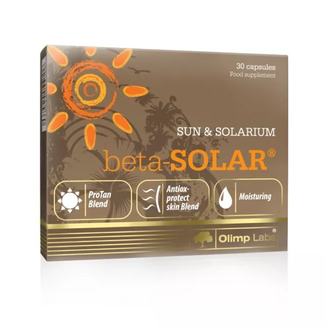 OLIMP Beta-Solar 30 Capsules BETA-CAROTENE, SUN TANNING & SOLARIUM PRO TAN BLEND