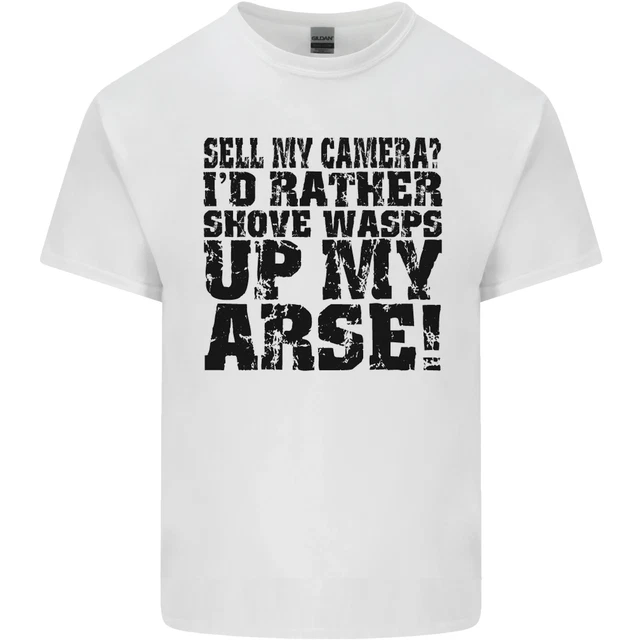 Sell My Camera? Photographer Photography Mens Cotton T-Shirt Tee Top