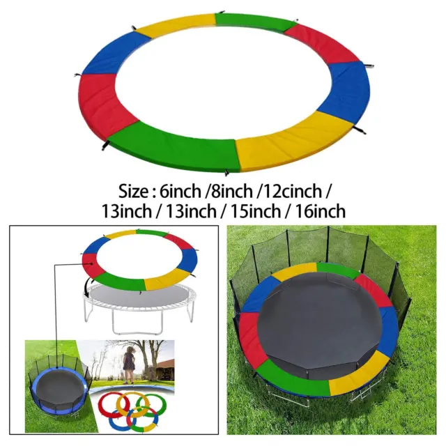 Replacement Trampoline Safety Mats Spring Cover for Round Trampoline Frame