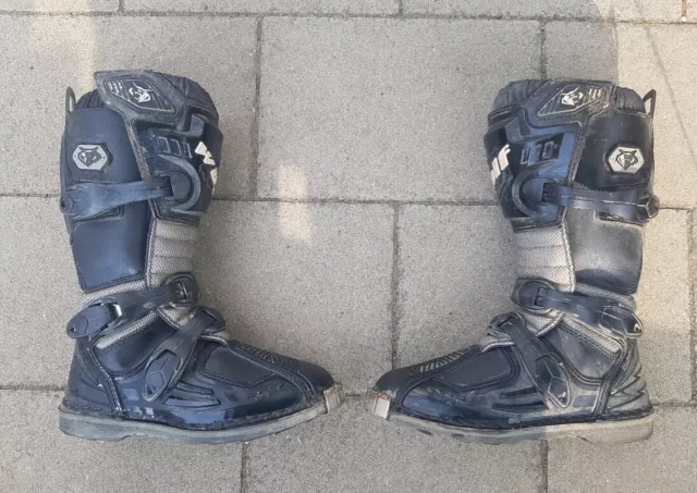 Wulf Motocross Stiefel Enduro Motorradstiefel schwarz Gr. 37 3