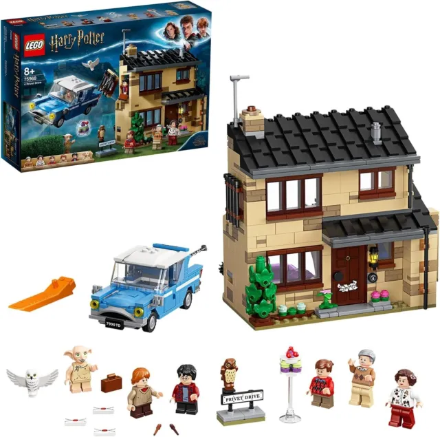 LEGO 75968 Harry Potter: 4 Privet Drive House and Ford Anglia Car - Brand New