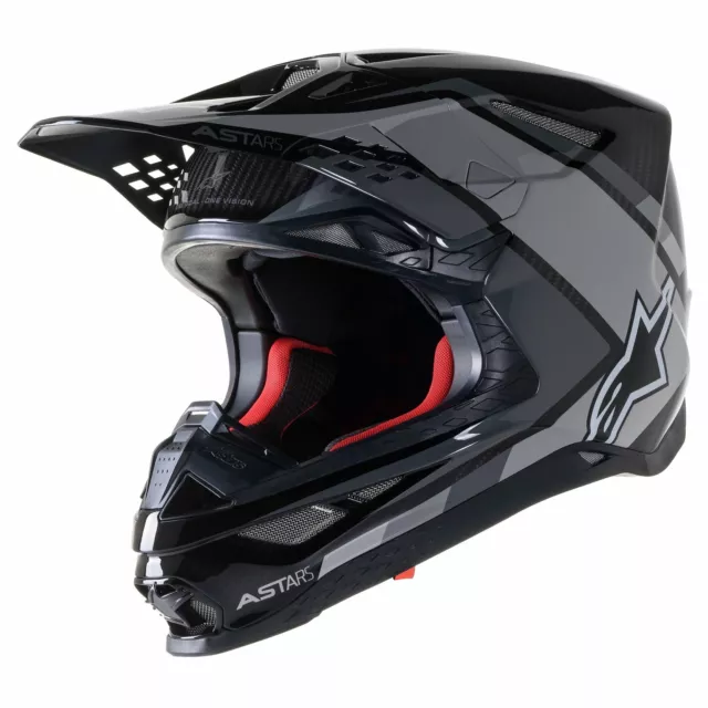 Alpinestars Supertech M10 Carbon Meta2 MX Offroad Helmet Black/Gray