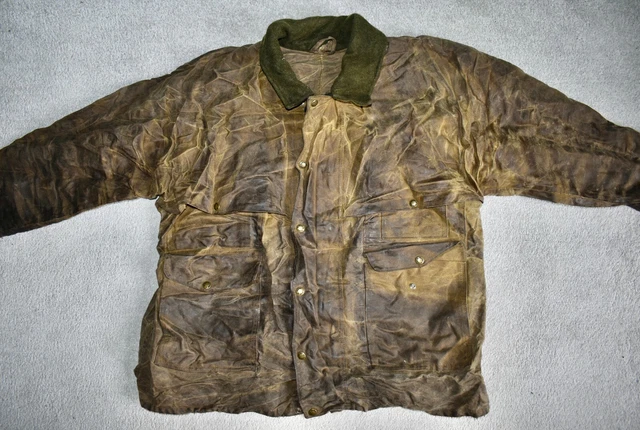 Vtg FILSON Style 61N Distressed Tin Cloth Packer Coat Jacket Hunting USA L Vtg FILSON Style 61N Distressed Tin Cloth Packer Coat Jacket Hunting USA L