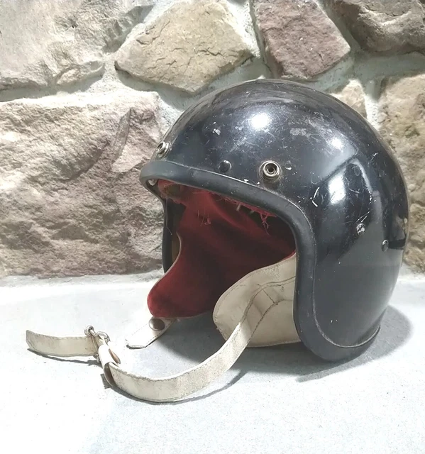 STADIUM PROJECT 2 MOTORCYCLE OPEN FACE HELMET Vintage 1960s 64.99